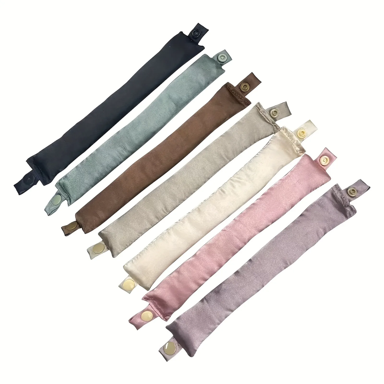 Satin Heatless Hair Curler Set 2pcs hair styling tool hair curling tools Hair Rollers For Heatless Curls With Caps Soft Curling Rod Headband For Long Hair