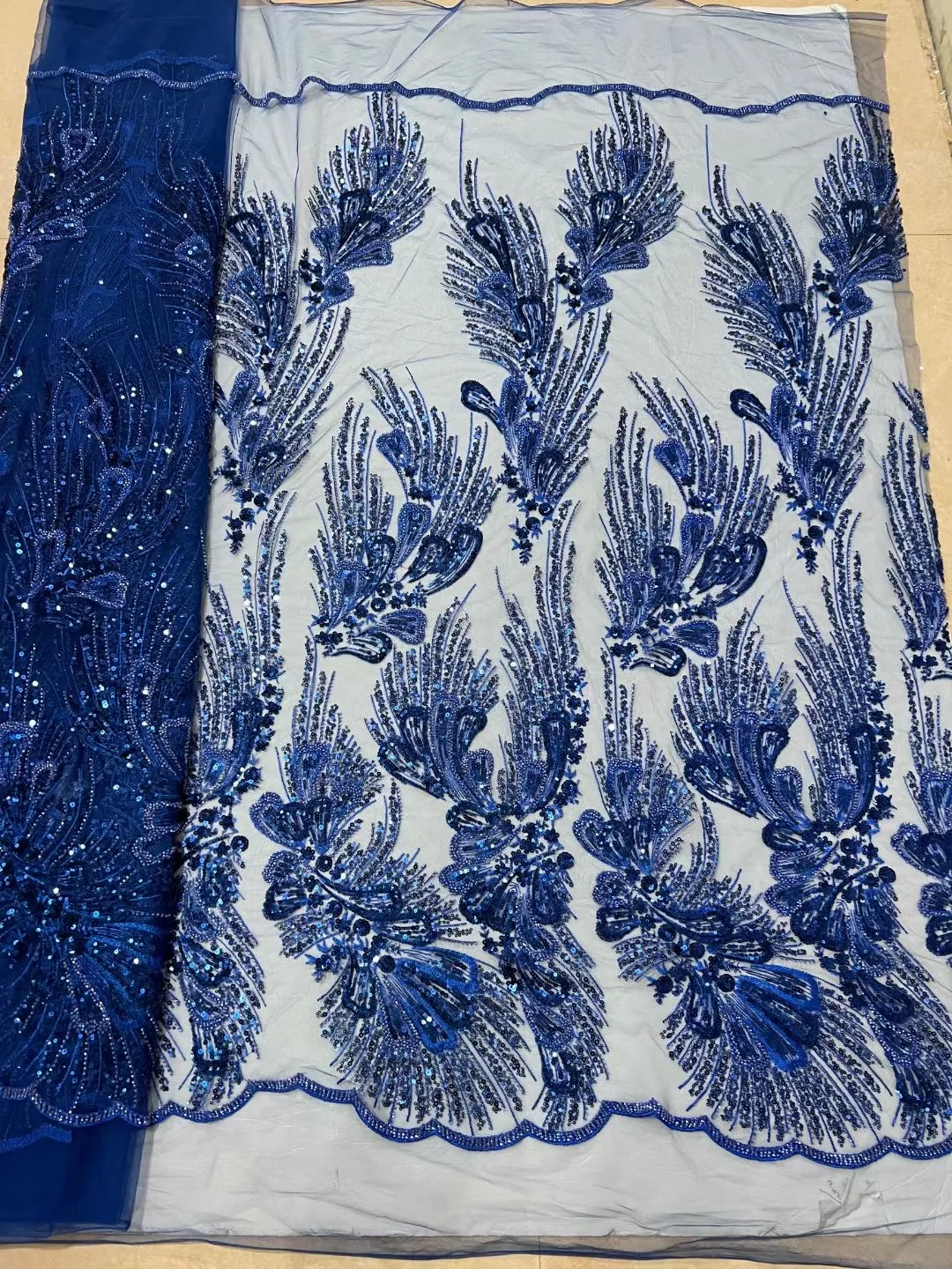 

Роскошные Блестки и бисеры, французская кружевная ткань 2022, африканские бусины ручной работы, кружевная ткань, нигерийская кружевная ткань для вечеринки LCD2203