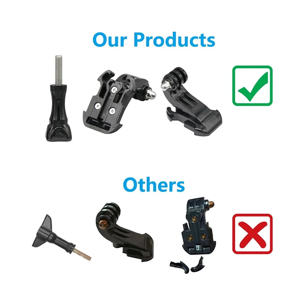 J Hook + Buckle Clip Quick Release Mount + Long Thumb Screw Anti Rust Buckle Mount For Gopro Hero 12-8 DJI Action Camera