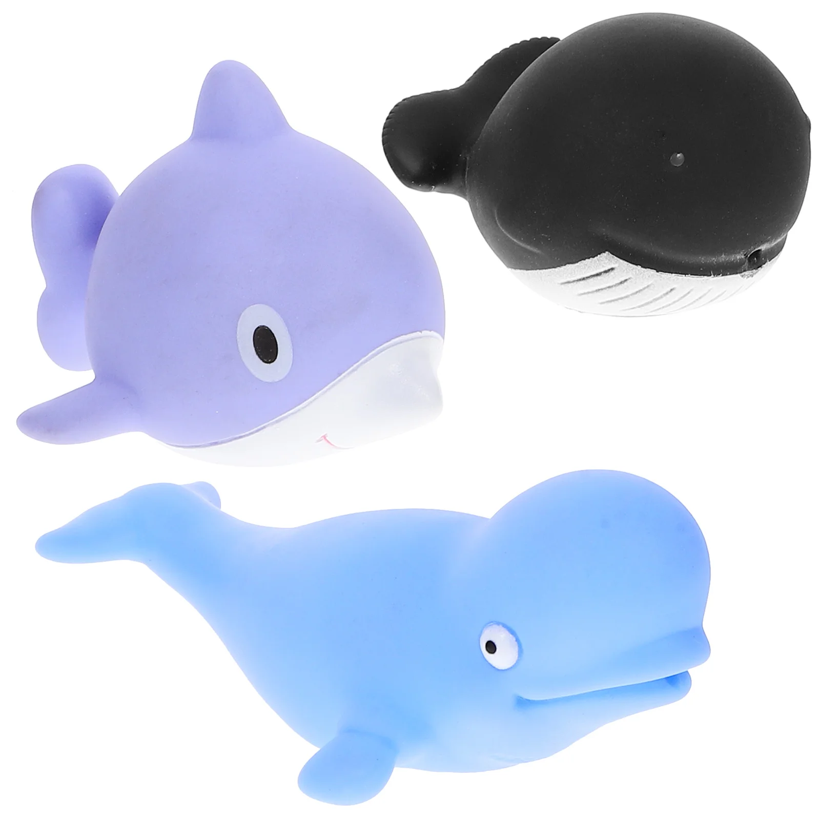 

3 Pcs Baby Bath Toys Infant Cartoon Animals Bathing Small Eva Playing Water Shower Bathtub Toddler