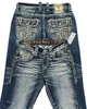 Hip Hop Rock Revival Embroidered Jeans 2024 New American Style Street Wear Loose Casual Y2k Wide Leg Jeans Fall Guys Men Jeans 2