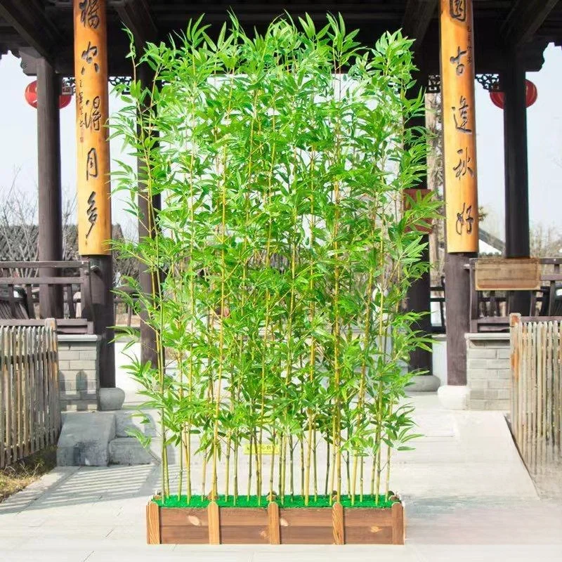 Indoor Outdoor Decorative Bamboo Simulation Plant Wall Barrier Screen Garden Lacape Artificial eenery Decorative Flower