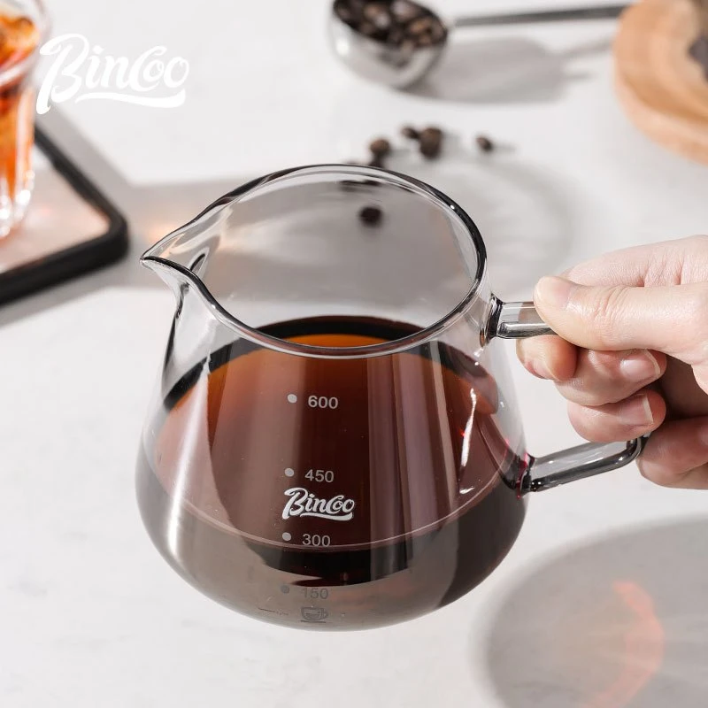 إبريق قهوة زجاجي 600 مل + فلتر