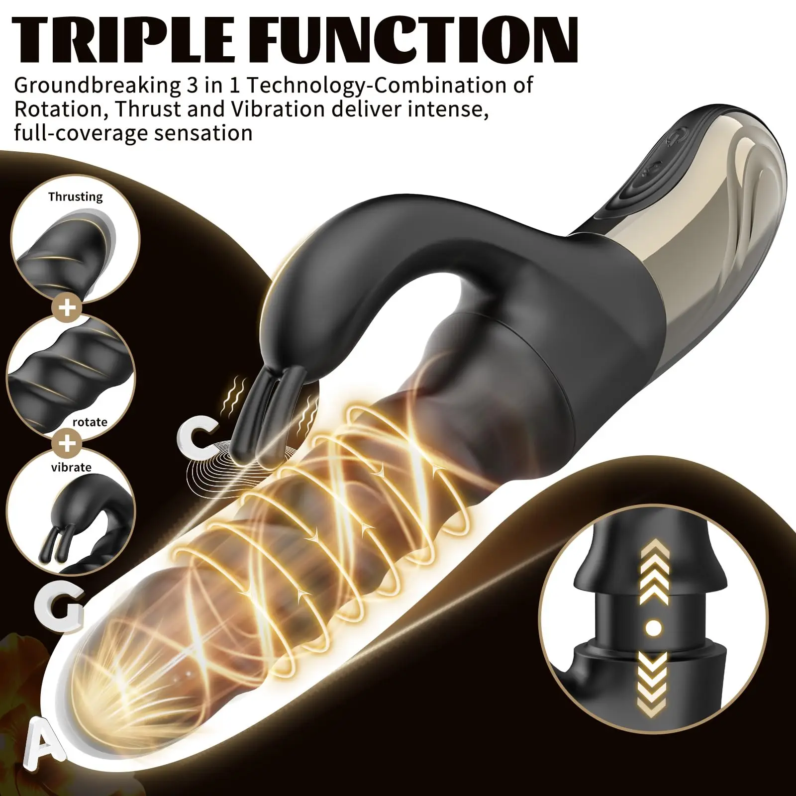 Tornado Swirling G Spot Rabbit Vibrator 360 Rotating Thrusting Female Sex Toys | eBay Tornado Swirling G Spot Rabbit Vibrator 360 Rotating Thrusting Female Sex Toys | eBay