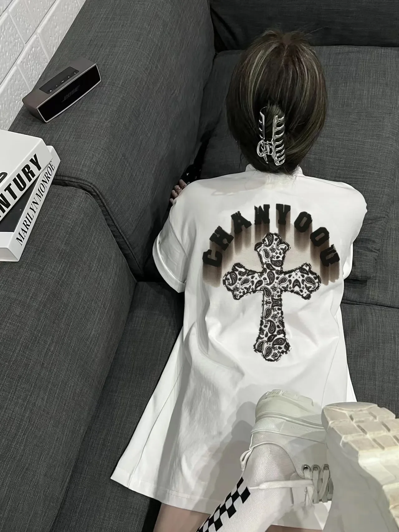 

Fashion New Short sleeved T-shirt [Poison Home Correct Version] Chrome Hearts3D Printed Short Sleeves Luxury