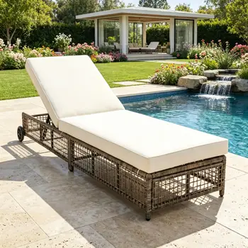 Rattan Adjustable Lounge Chair 2