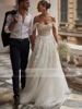 Elegant Wedding Dresses A-Line Tulle Bridal Gowns Lace Appliques Off The Shoulder Robes Vintage Vestidos De Novia Customized 3