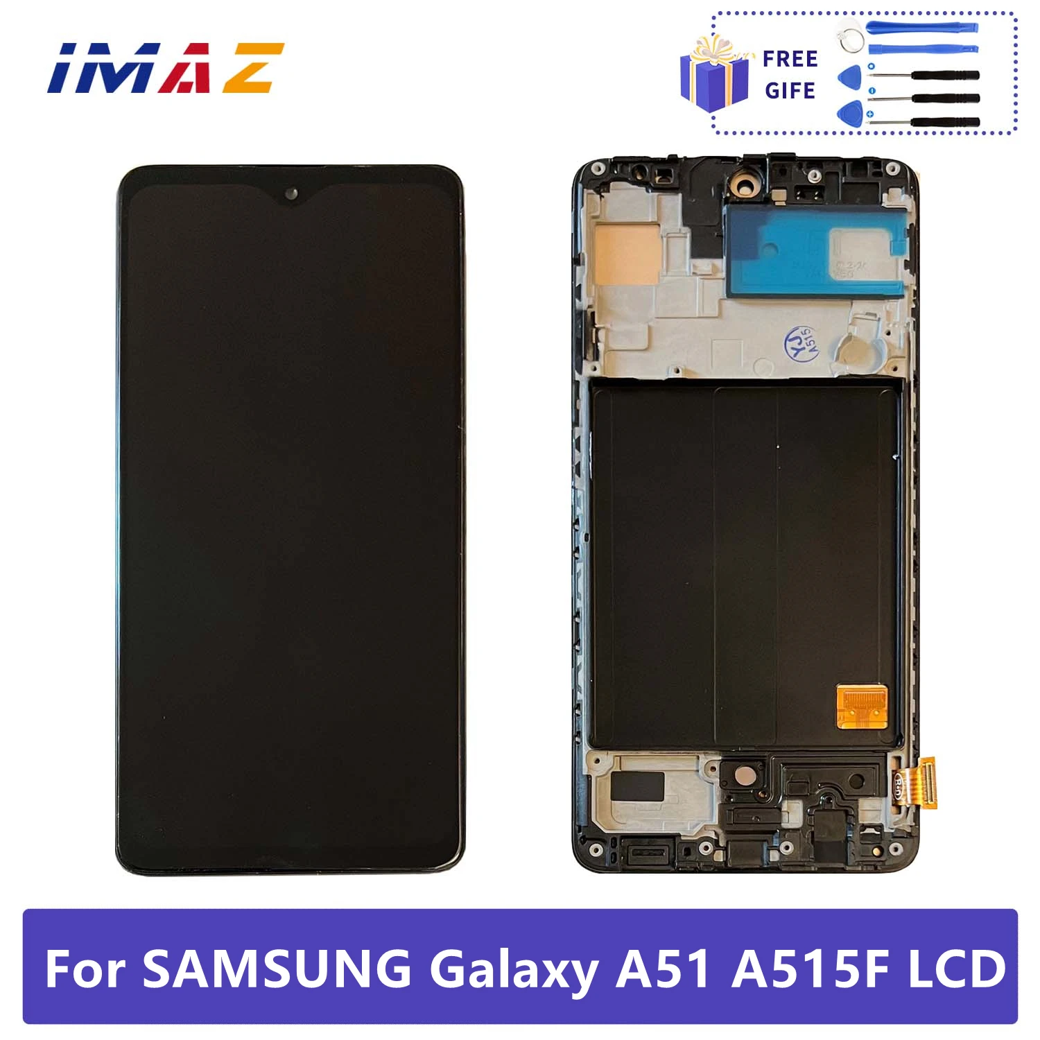 

Super AMOLED LCD For Samsung Galaxy A51 A515 A515FN/DS A515F Lcd Display + Touch Screen Digitizer Assembly Replacement