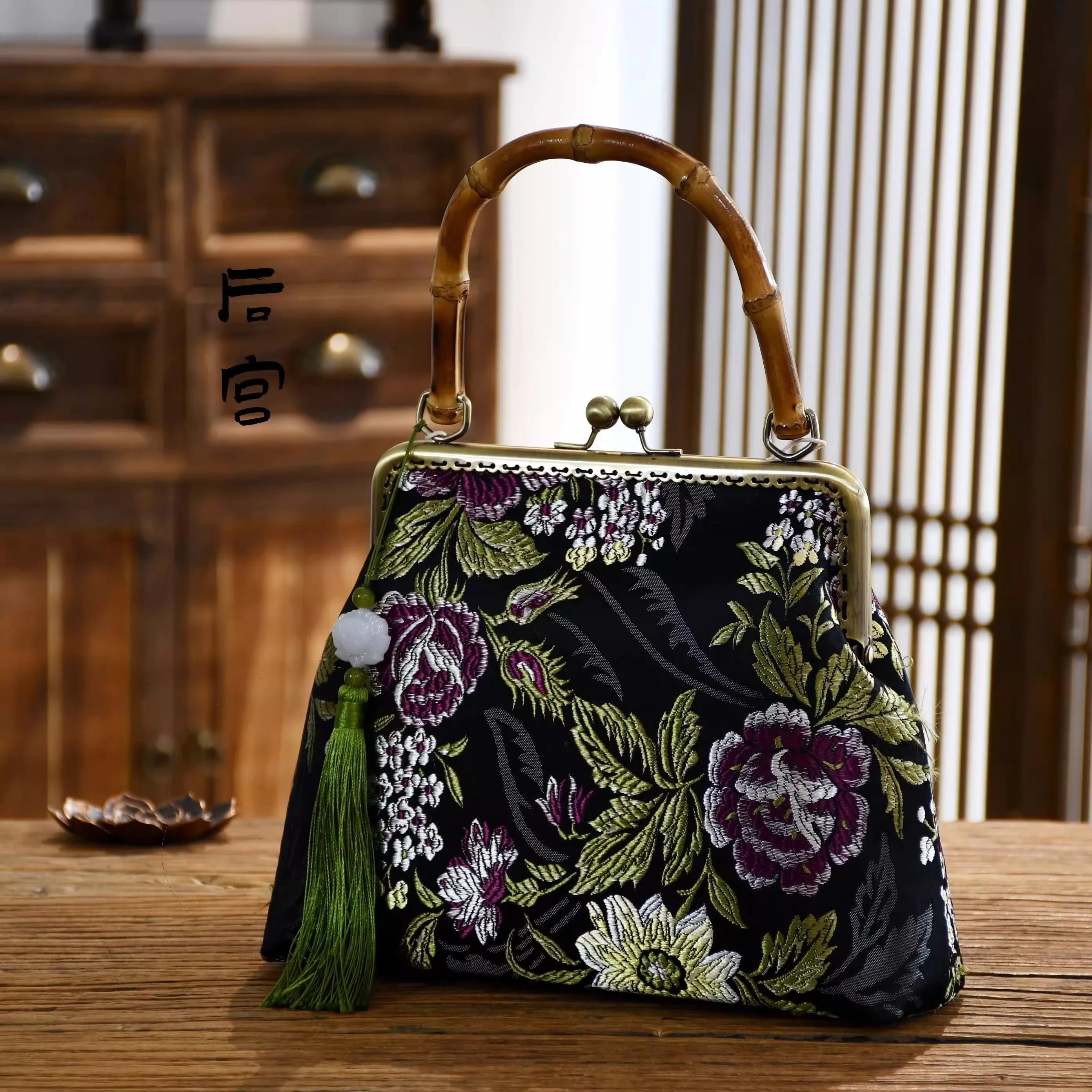 Classic Vintage Japan Style Bags Chinese Bag for Women Top Handle Bags Bag Mother Gift Chic Lady Women's Handbags Purses