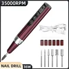35000RPM Wireless Nail Drill Pen USB Nail File Polishing Pen Rechargeable Nail Drill Machine Portable Manicure Drill Salon Tool 1