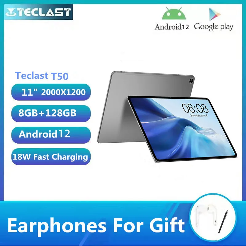 Teclast T50 11 "2タブレットandroid 12 2000 × 1200 8ギガバイトのram 128ギガバイトrom