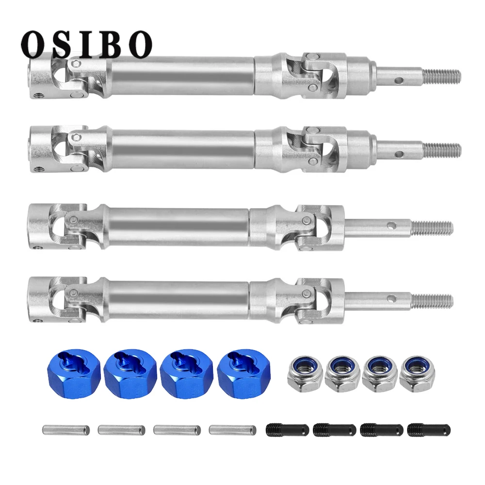 Stainless Steel Front Axle Shaft and Rear Drive Shaft For 1/10 Traxxas Slash 2WD 4X4 Rustler RC