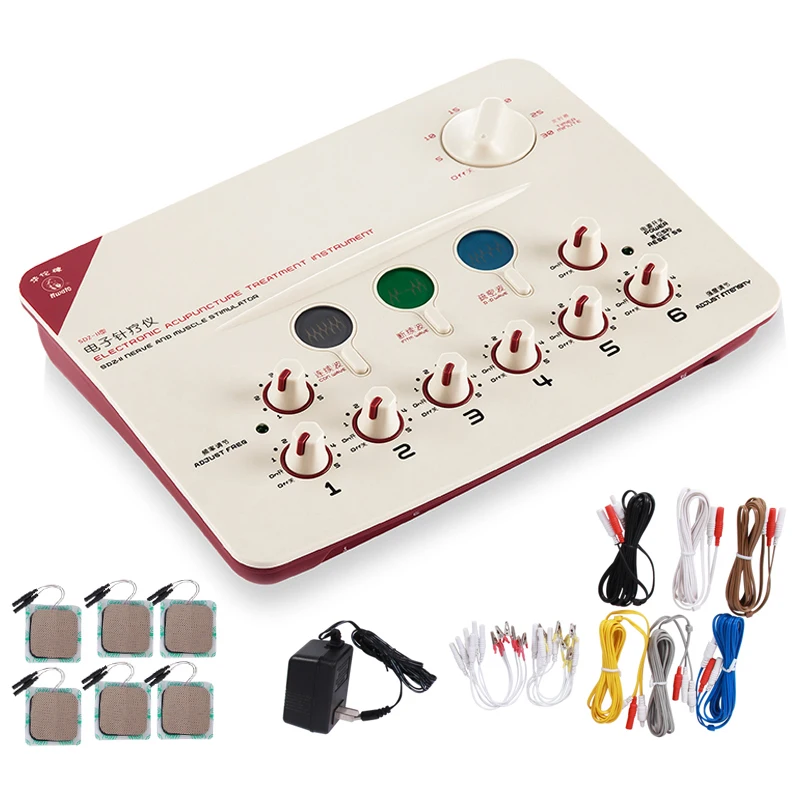 Muscle Stimulator EMS Electroacupuncture Stimulation Massage Instrument 6 Waveform Output Low-Frequency Muscle Stimulation For Relaxation Therapy