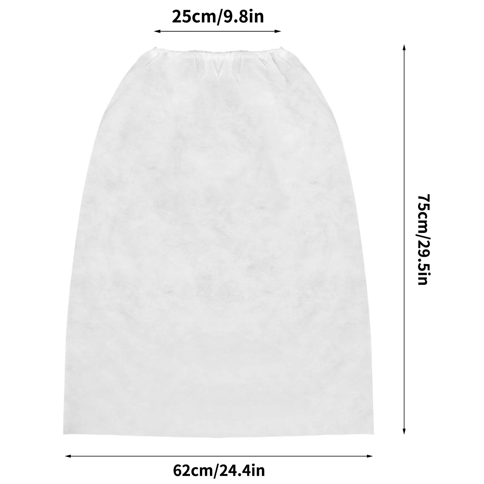 10Pack Disposable Bath Towel Non-Woven Spa Wrap Bath Skirt Body with Adjustable Closure