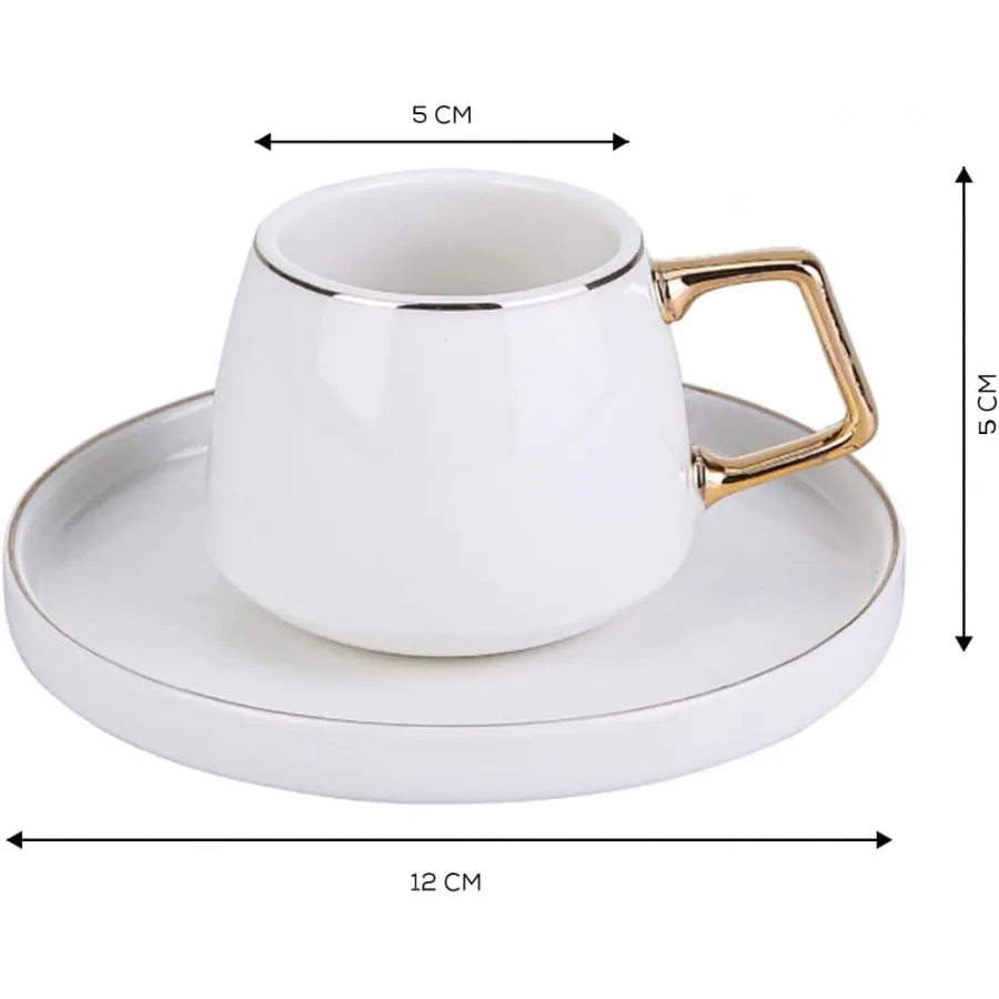 Saturn Gold Turkish Coffee Set 6