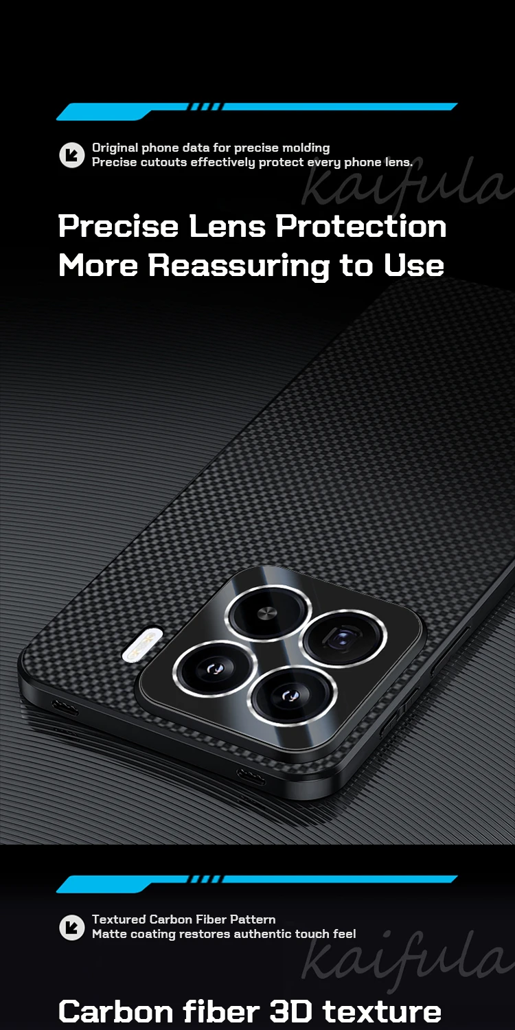 Carbon Fiber Kevlar Pattern Phone Case Image 3
