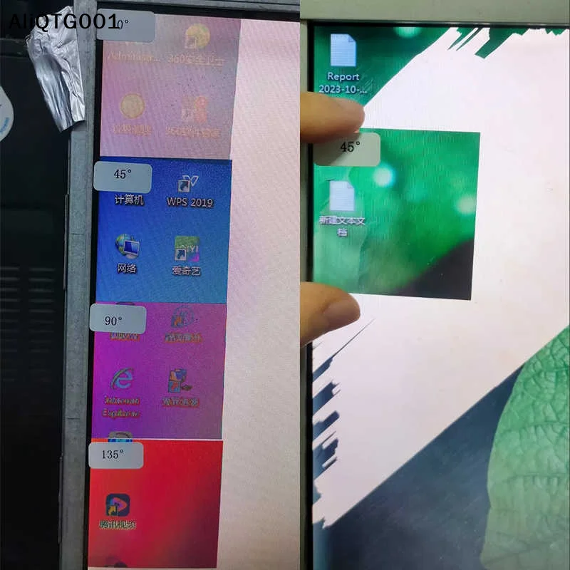 5x5cm LCD/LED 스크린 편광판 교체 테스트 도구(0/45/90/135도 각도 편광 필름 포함, 스크린 수리용)