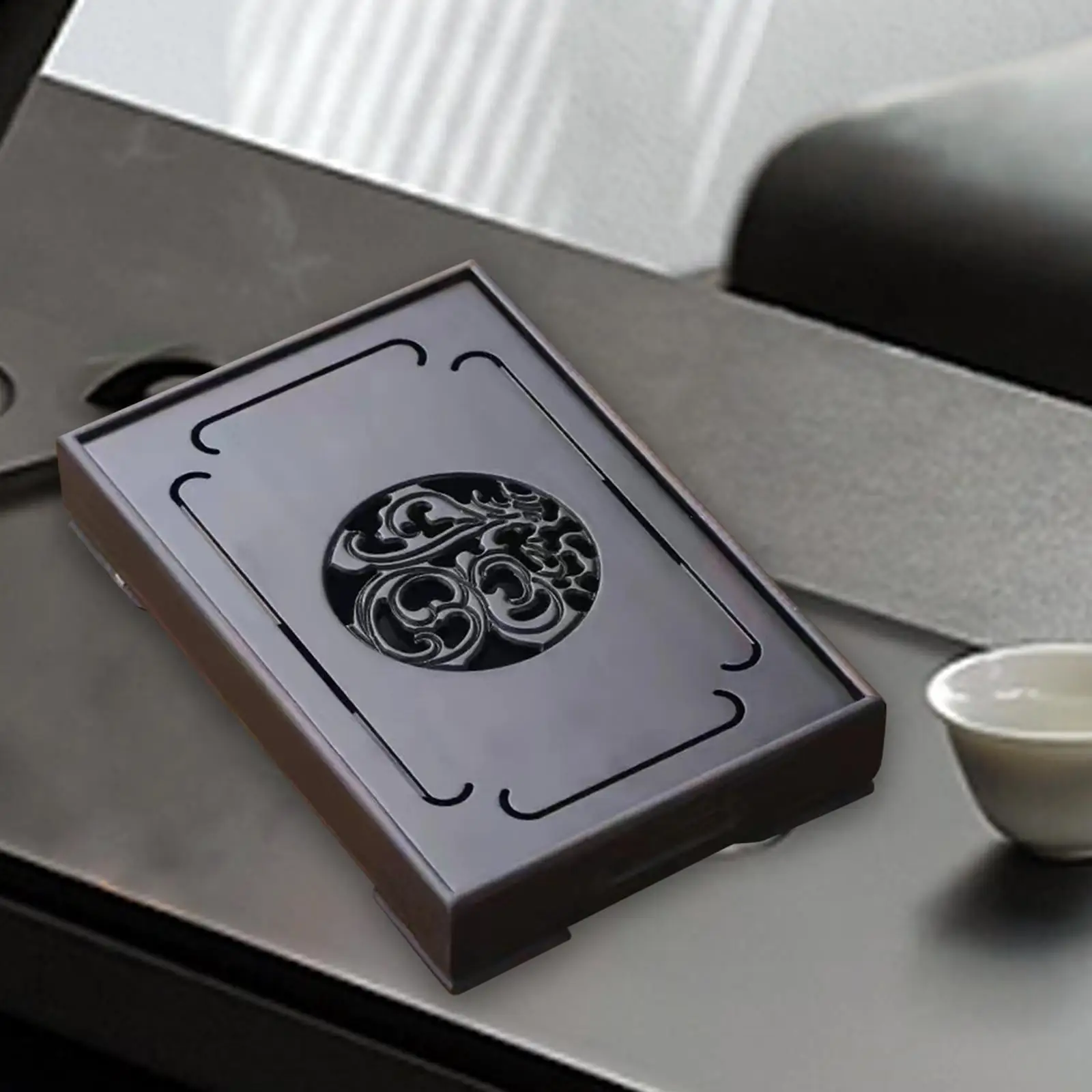 

Tea Tray Household Table Decorative Bamboo Decor Dry Foam Kungfu Tea Tray