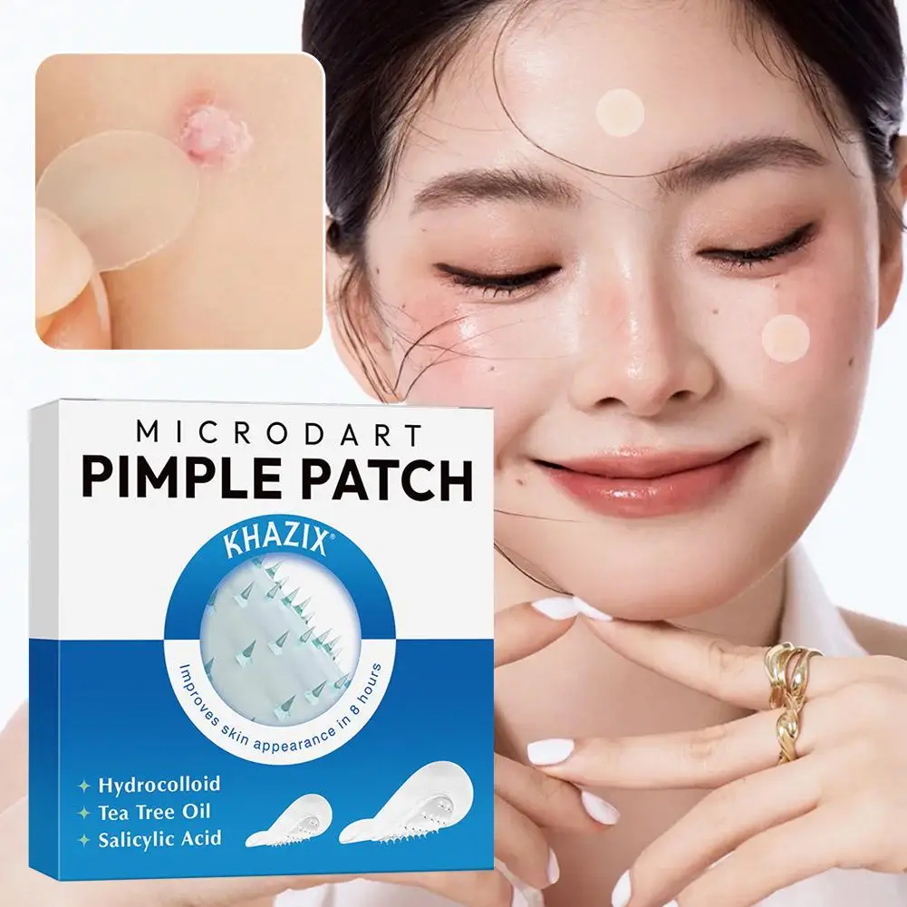 Hydrocolloid Round Pimple Patch Ultra-thin Invisible Micro Needle Acne Patches 8 Hours Effective Facial Care Acne Cover Sticker