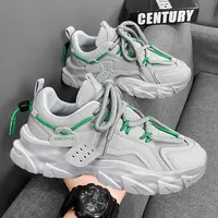 Chaussures pour hommes respirant à semelles épaisses espadrilles décontractées en plein air course quatre saisons nouveau Tennis hommes semelles souples confort hommes baskets 2
