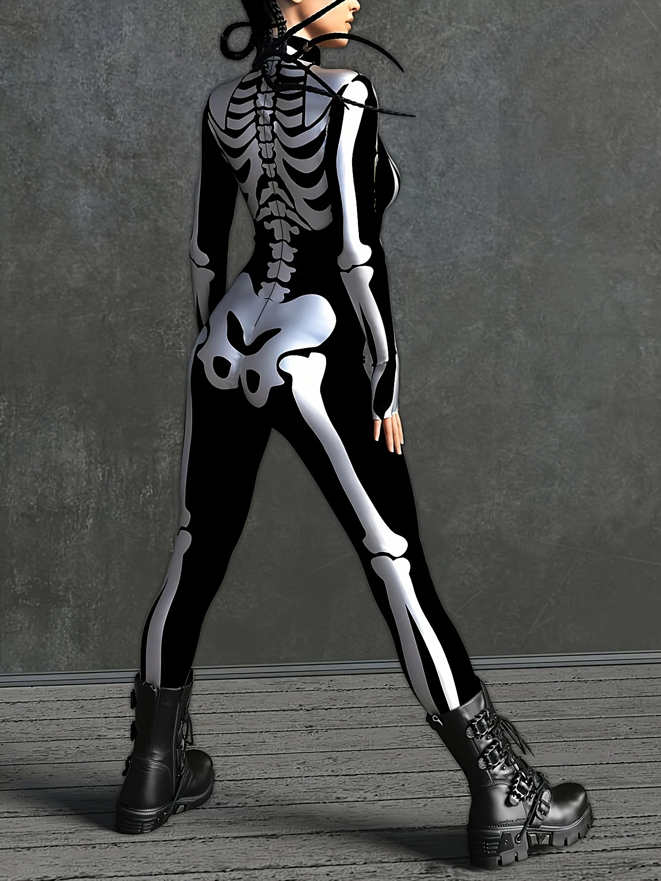 Halloween Costumes Ladies Skeleton Cosplay Onesie