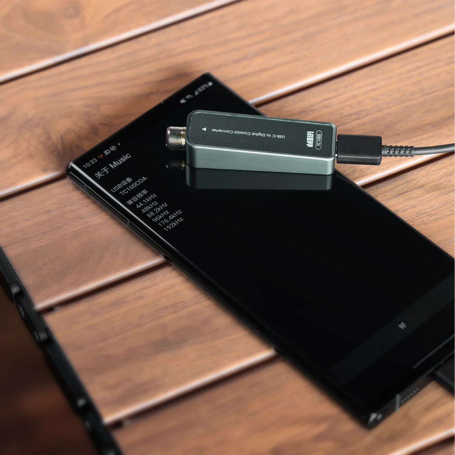 DD ddHiFi TC100S Portable USB-C Female to RCA Coaxial Digital Interface, Adopts DA101C Digital Audio Transformer