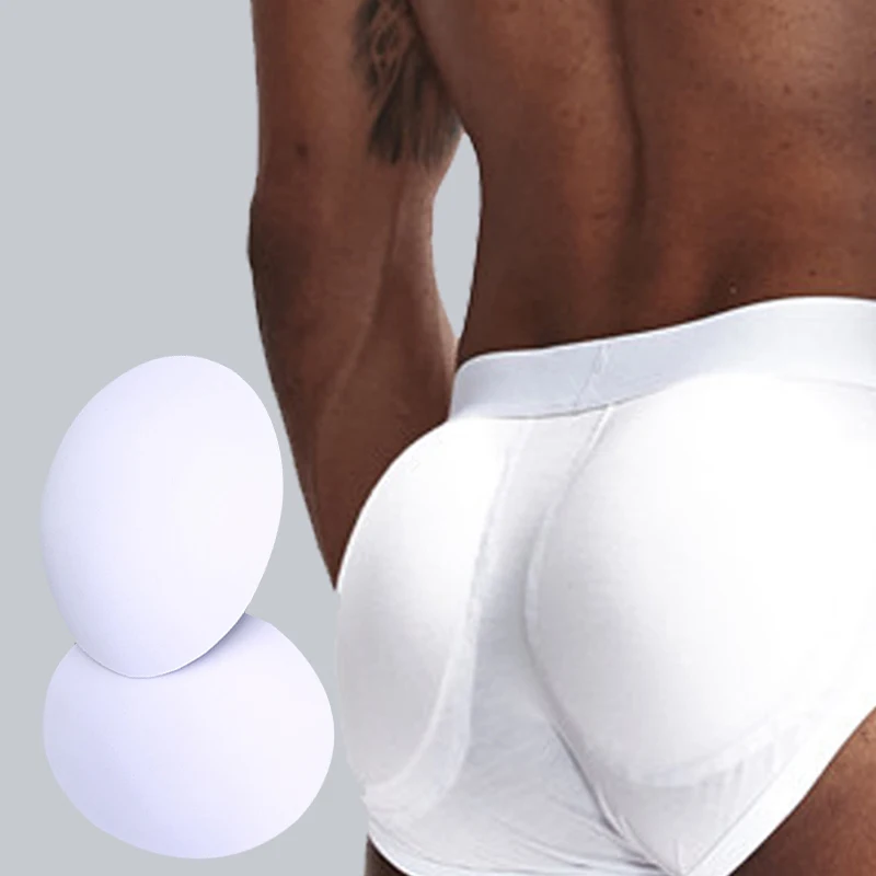 One pair Sexy Fake Ass Invisible Upturned Buttocks Sponge Pad Men's Buttock  Plump Panty Insert Padding Enlarged Buttock Lift Pad - AliExpress