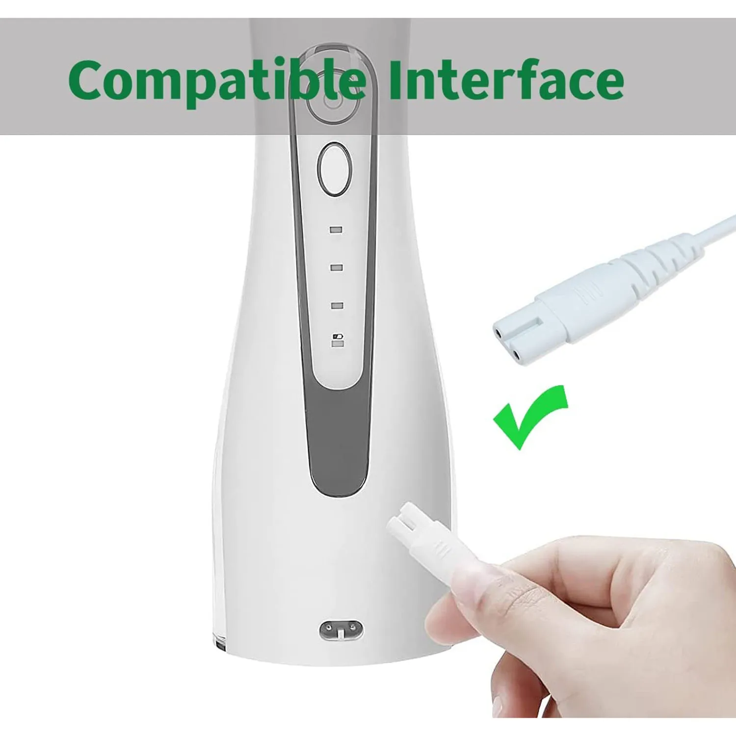 Aquasonic 충전기 코드, H2ofloss, INSMART, B. Weiss, Uokmor, Nicwell F5025 워터 플로서, 무선 워터 플로서 충전기