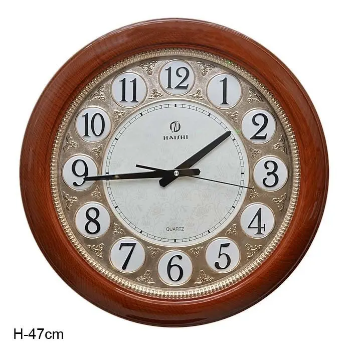 Wall Clock 47 cm/95803S/pack 10/Brown Watch wall clock large | Дом и сад