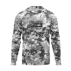 Pelagic Gear Men's Fishing Hooded Shirts High Performance Clothing Roupa De Pesca Masculina Camisa De Pesca Fishing Hoodie Tops