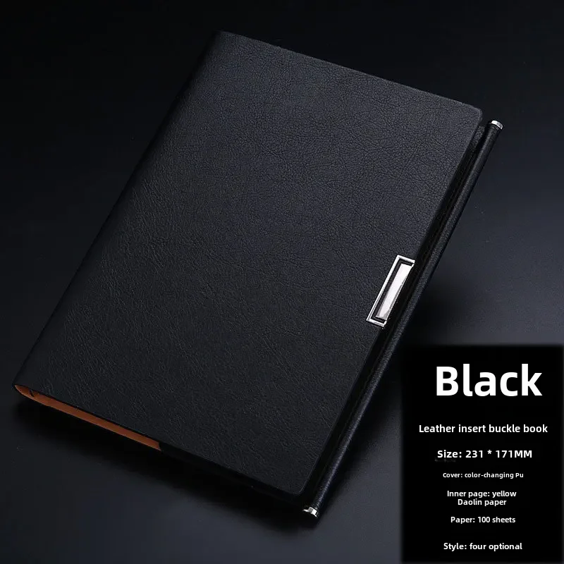 thumbnail image 1 of Cuaderno de cuero suave A5 para oficina, cuaderno desmontable, páginas para tomar notas, diario, puede imprimir logotipo, 1 of 4