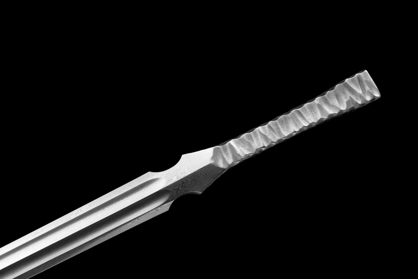 72Cm Middeleeuws Damascus Stalen Zwaard Verfijnd Opvouwbaar Gesmeed Patroon  Staal Één Zwaard Katana Combat Hand Twist Scherp Wapen - AliExpress, image size:1618x1080