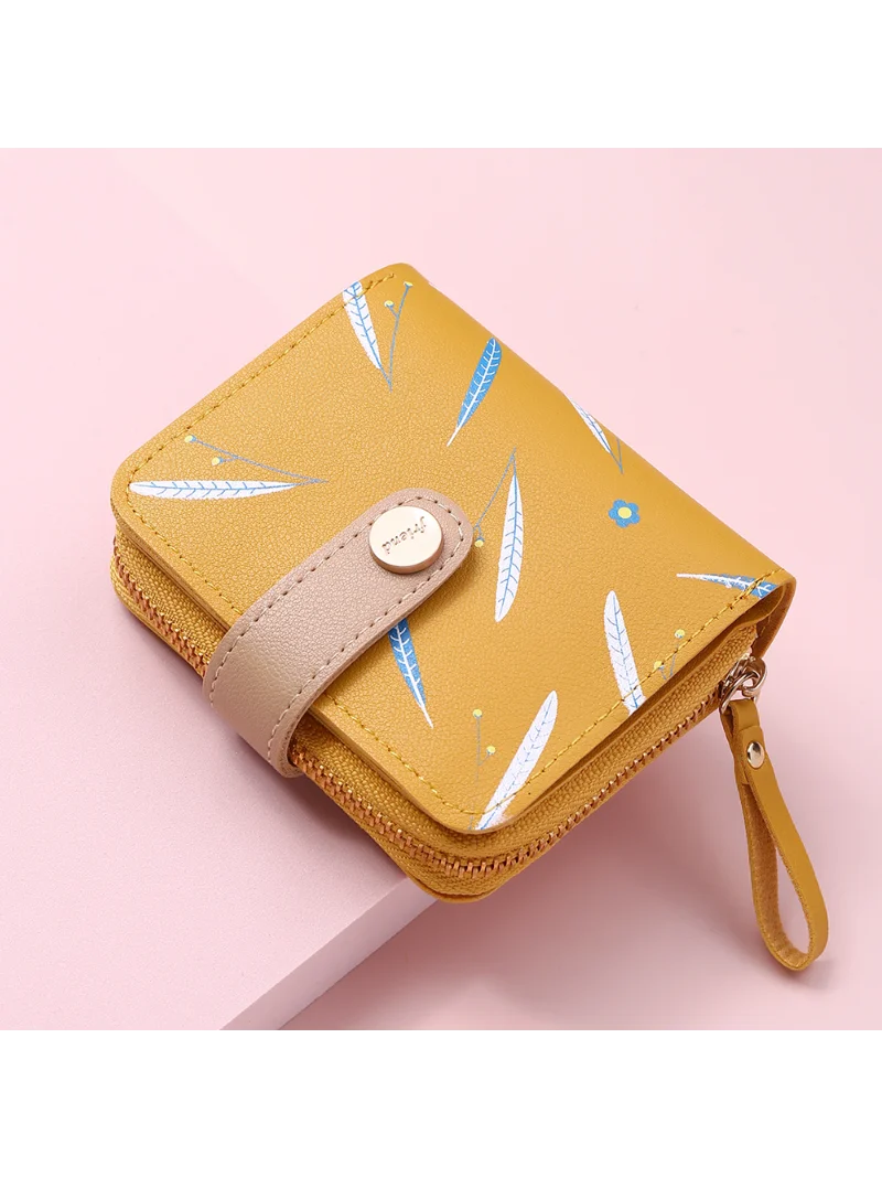 NewWomenCuteWalletZipperBuckleFoldingGirlWalletBrandDesigned