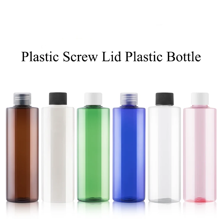 20pcs 100ML 120ML 200ML 빈 플라스틱 병 알루미늄 뚜껑 500ML 플랩 뚜껑 리필 용 병 화장품 용기 JX141-20