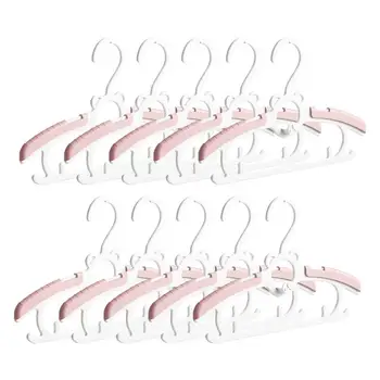 어린이 행어 미끄럼 방지 얇은 옷 걸이, 신생아용 공간 절약형 유아 바지 행어, 여아용