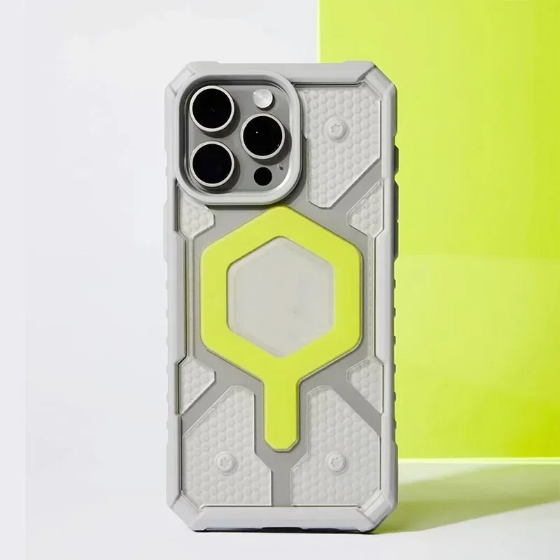 PathFinder Clear Shockproof Magnetic Protector Case with MagSafe Compatibility