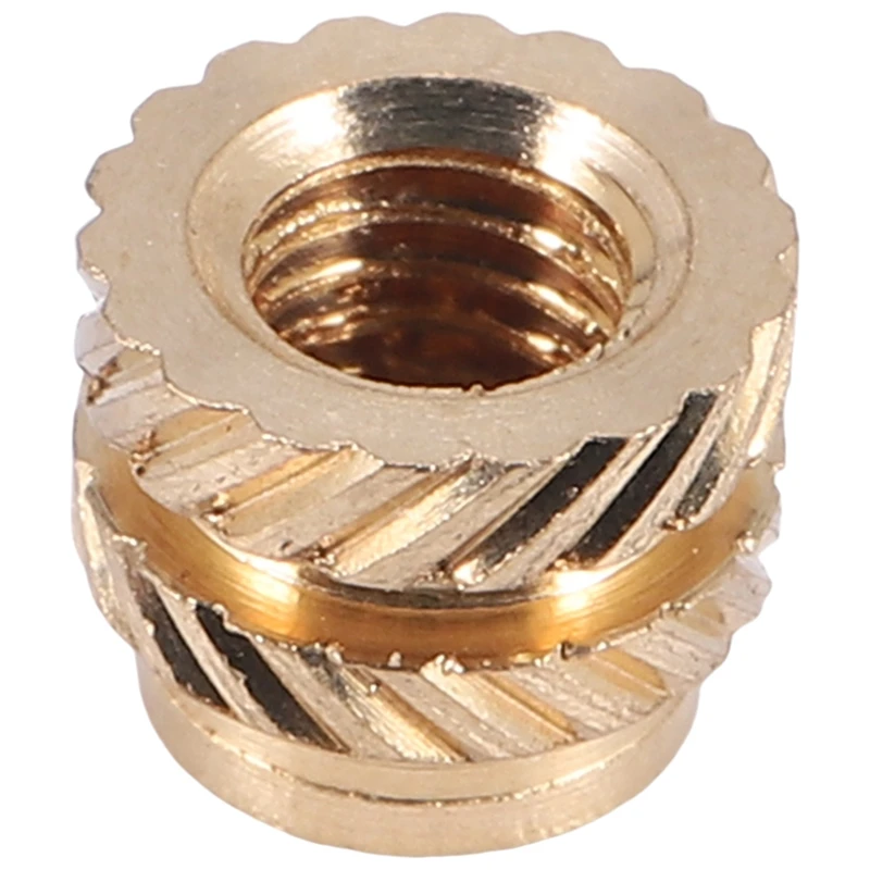 100Pcs M3 Thread Knurled Brass Threaded Heat Set Heat Resistant Insert Embedment Nut M3X5X4 For 3D Printer Voron 2.4 Etc heat set inserts