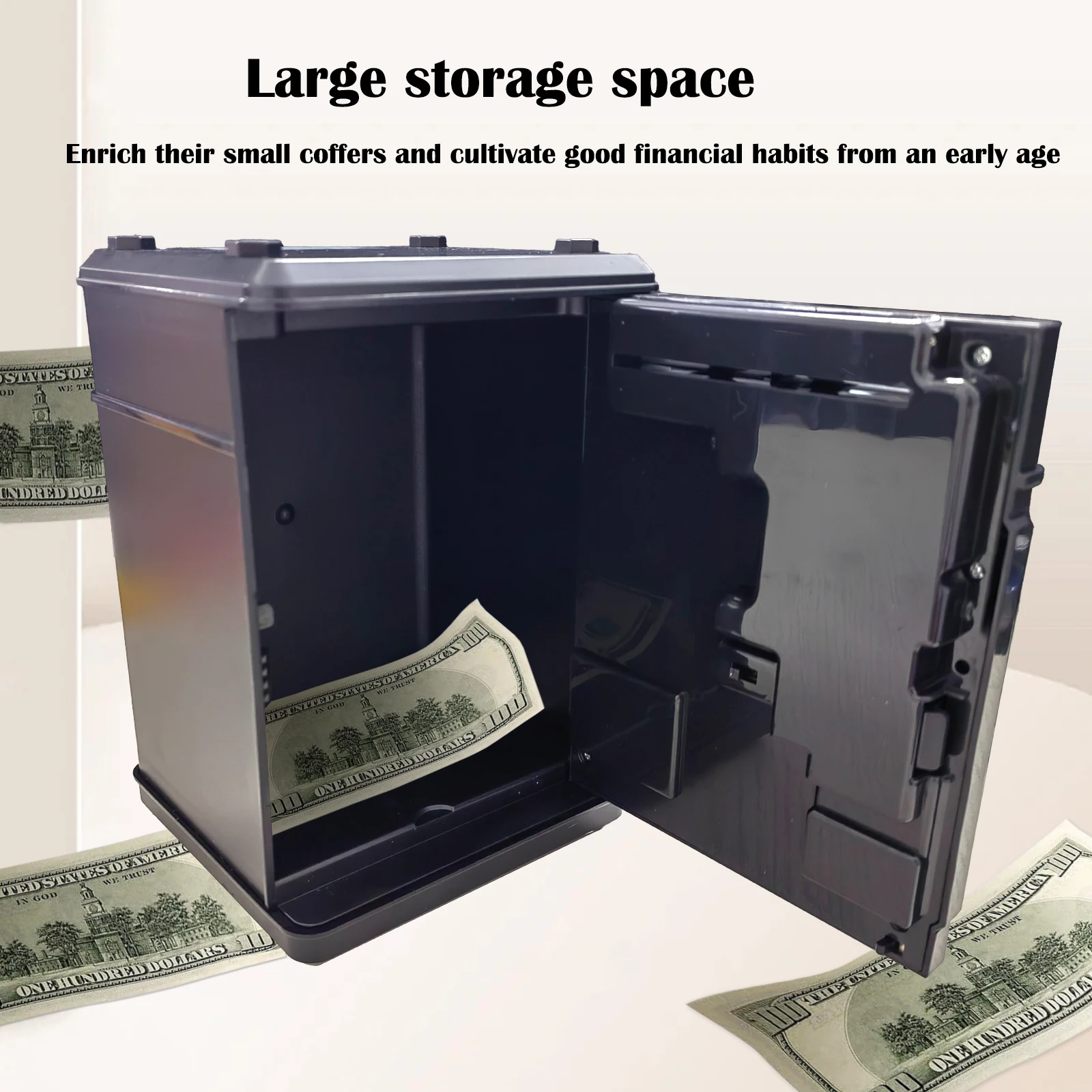 Children Savings Piggy Bank Fingerprint Password Deposit Box Music Money Cash Coins Automatic ATM Machine Safe Kids Toys Gift 3