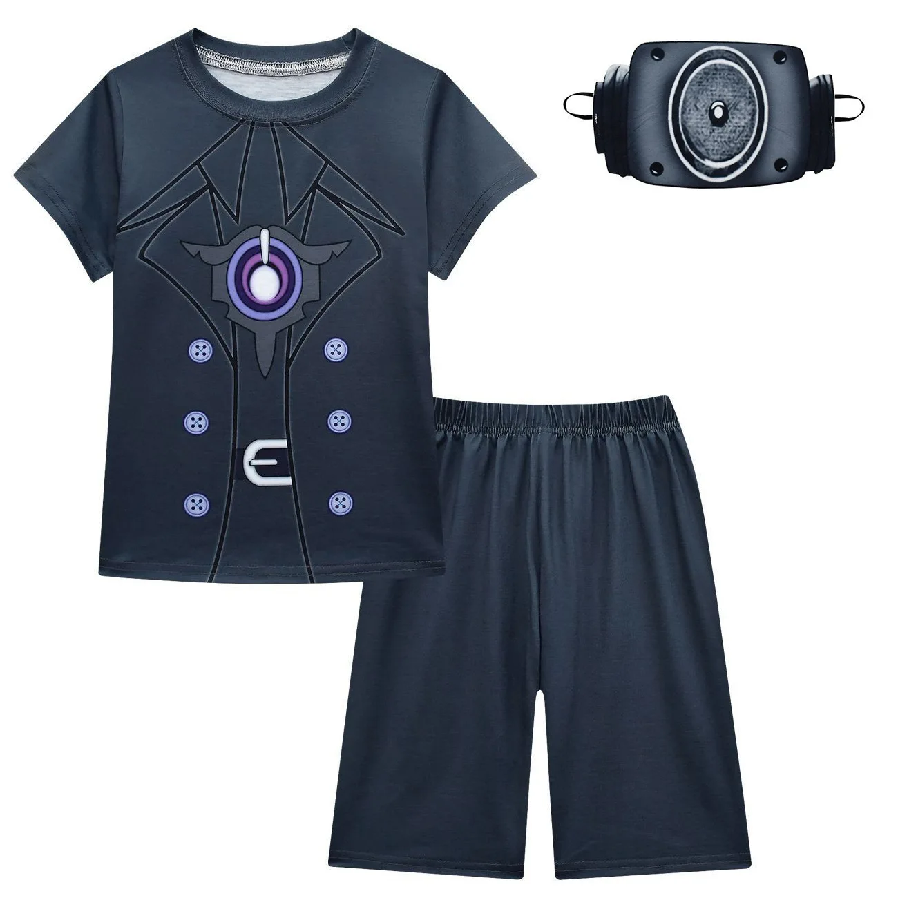 

Костюм горного Хэллоуина из футболки с коротким рукавом и брюк