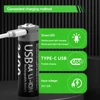 MATOV Li-ion AAA and AA Rechargeable Batteries USB Lithium-ion 3400mWh 1.5V AA Rechargeable Batteries+1100mWh 1.5V AAA Battery 3