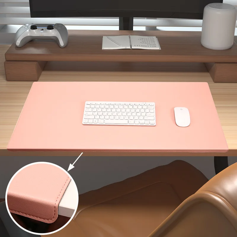Sottomano Per Laptop Anti Graffio Tappetino Da Scrivania Double Face 60x40 Cm - In Pelle PU Antiscivolo - Per Ufficio E Casa, Protegge Il Tavolo Facile Pulizia Impermeabile