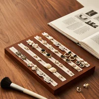 Solid Wood Grain Ring Bracelet Literary Toy Storage Tray Viewing Pallet Jewelry Display Props Jewelry Tray Display Tray 1