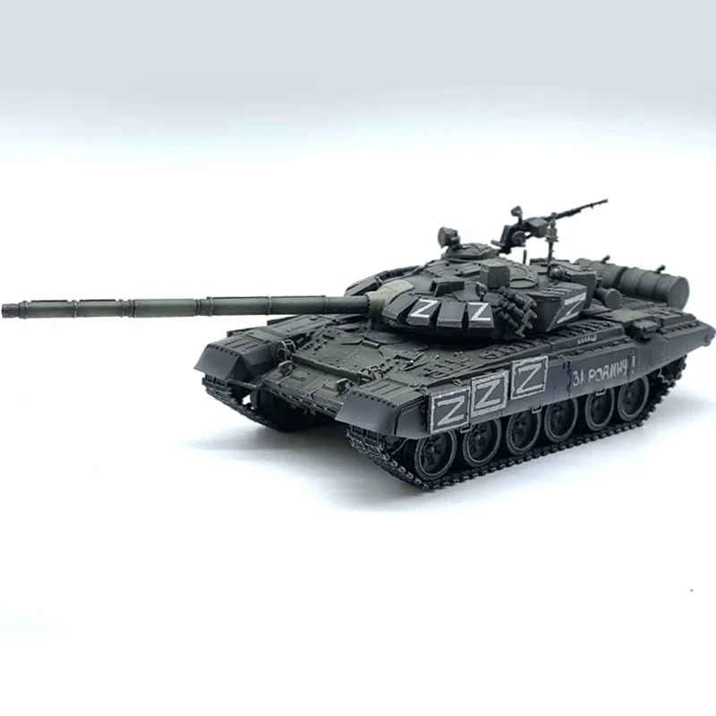 

Die cast T72 main battle tank plastic model 1:72 scale toy gift collection simulation display decoration for men's gifts