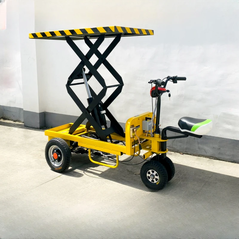

Truck-pulling, electric vehicle, lift, trolley, pallet, flatbed, agricultural load, three-wheel, four-wheel, hydraulic, lifting,