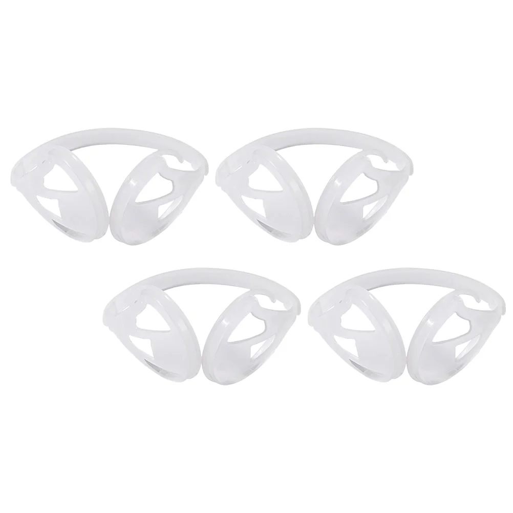 

2Pcs/4pcs DIY Earmuff Frame Holder Earmuff Making Frame Holder DIY Earmuff Frame Shelf White Plastic Making Earmuff Mold