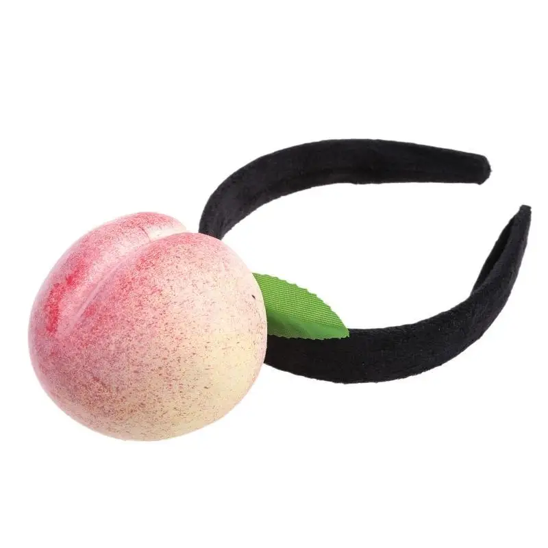 A52E Gefüllte Gemüse Stirnbänder Karotte Haar Hoop Cartoon Obst Haarband für Party – Detail 10
