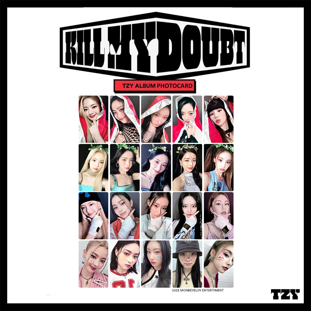 

5Pcs/Set KPOP ITZY Photocards Kill My Doubt TZY Album Postcard Yeji Lia Ryujin Yuna Double-Sided LOMO Cards For Fans Collection