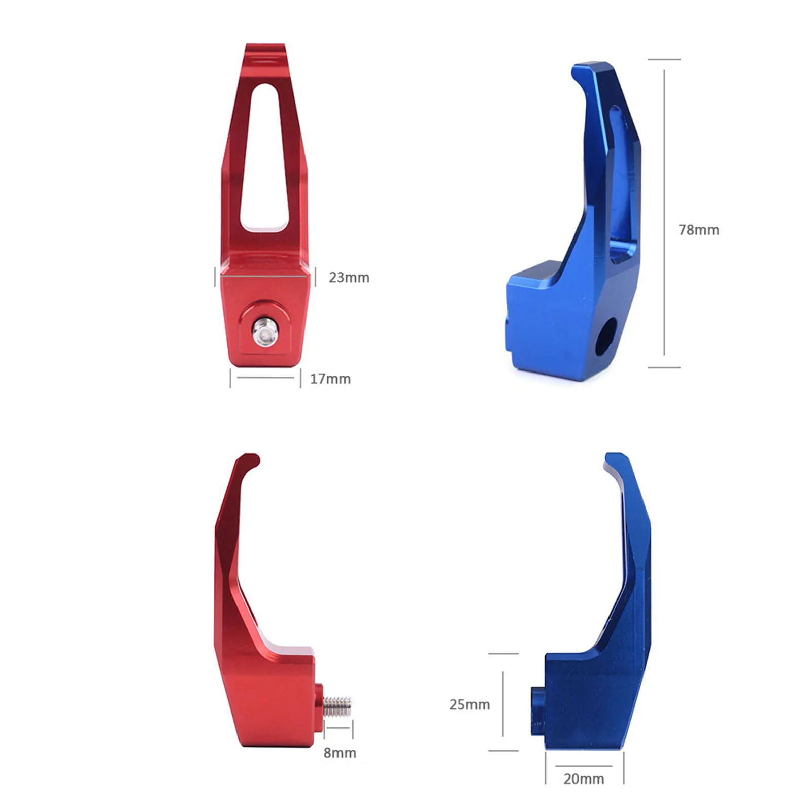 Universal Motorcycle Luggage Hook Screw Aluminum Alloy Hanger Motorbike Handlebar Helmet Bag Hook Bottle Carry Holder