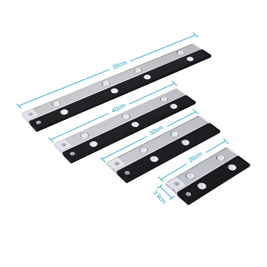 Motion Sensor Light LED Night Light LED Motion Sensor Light Night Light Motion Sensor Night Light LED Cabinet Lights LED Night Lamp Motion Sensor LED Light Motion Sensor Lamp 30/40/55CM Ultra thin LED Lights Cabinet Lighting PIR Motion Sensor USB Rechargeable Wireless Night lights Cabinet Kitchen lamp