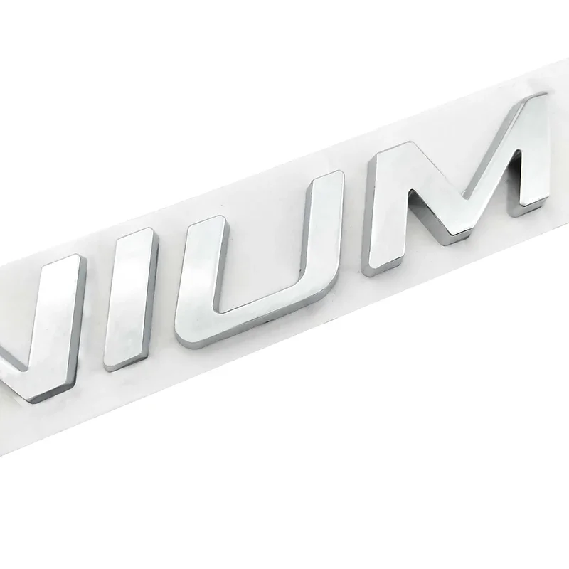3D Silver TITANIUM Letter Chrome Decal Badge Emblem Car Styling Sticker For Ford Mondeo Mkv Kuga Ecosport Focus car reflective stickers car sticker car stickers car styling accessories car body stickers car badge grille emblem car badge cover